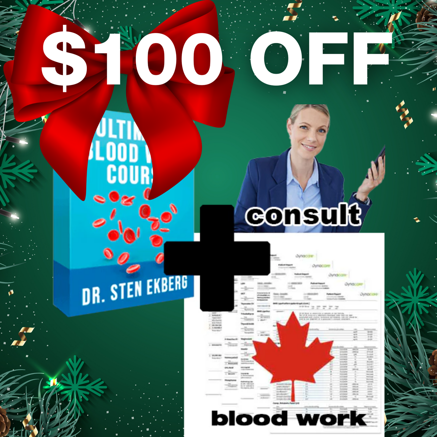 Bundle Ultimate Blood Work Labs + Consultation + Course (Canada)