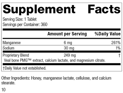 Biost®, 360 Tablets, Rev 10 Supplement Facts