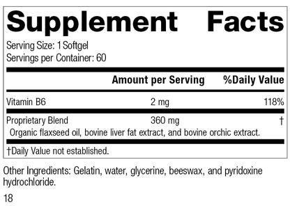 Flax Oil Plus, formerly known as Cataplex® F, Rev 18 Supplement Facts