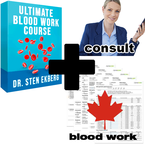 Bundle Ultimate Blood Work Labs + Consultation + Course (Canada)